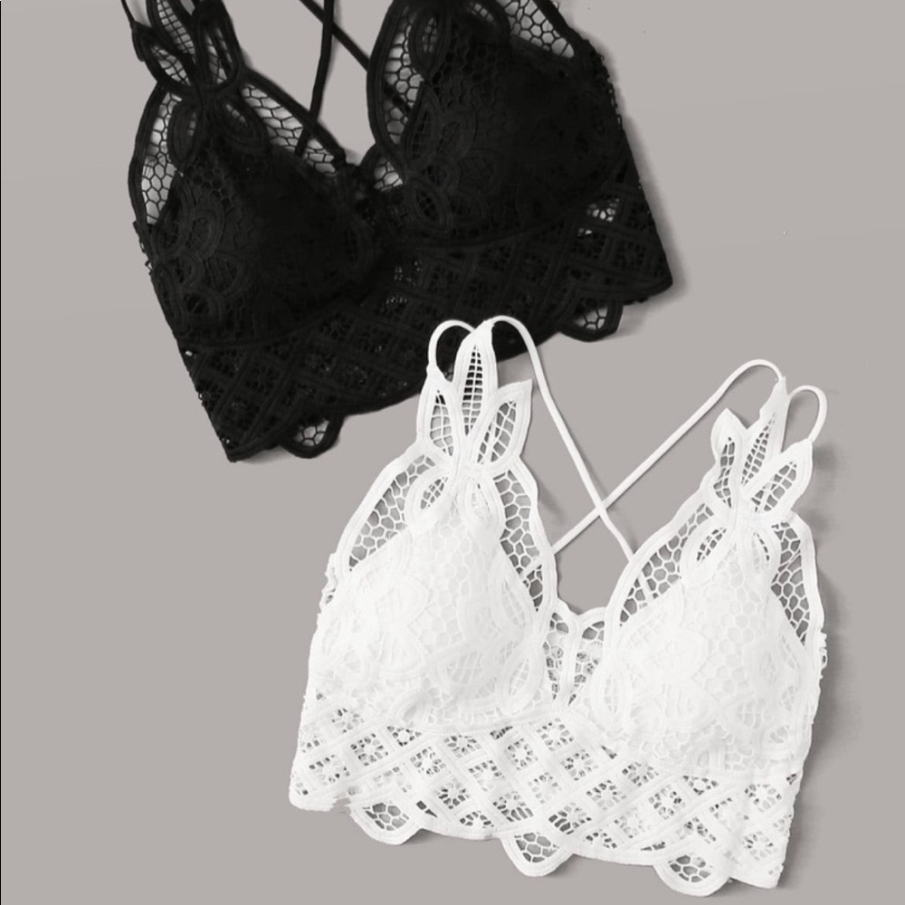 *BRAND NEW NEVER WORN* Free people DUPE bralettes from Shein, two pack!
